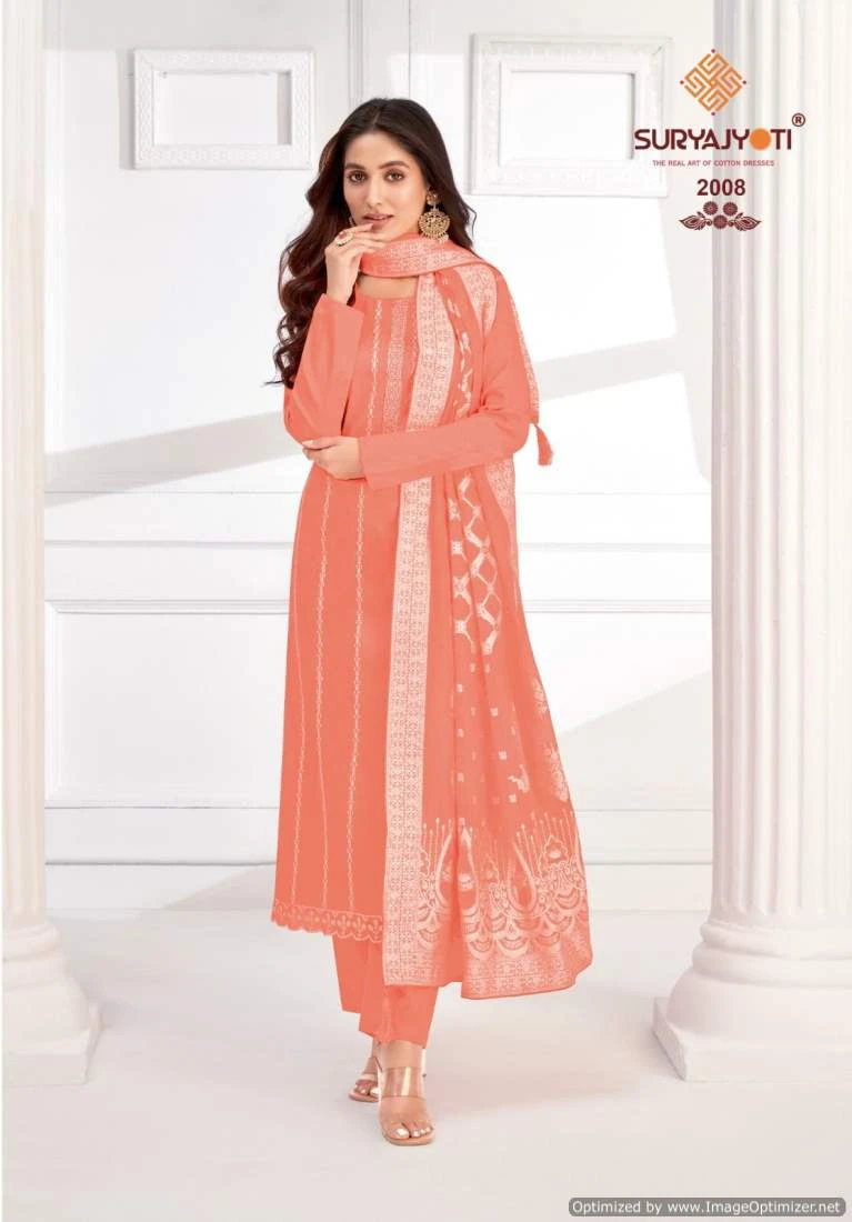Suryajyoti Khanak Advance Vol 2 Jaam Satin Wholesale Fancy Salwar Suit Catalog — Wholesale Salwar Suits, MPA wholesale from Surat - Gallery Image 7